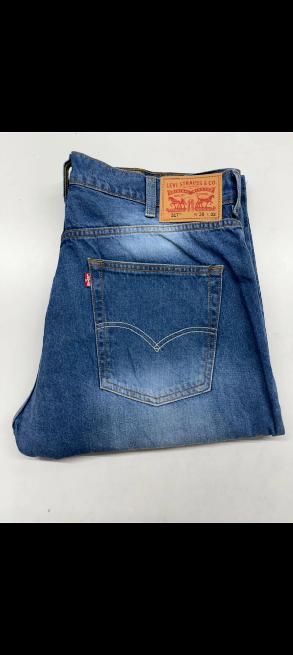 LEVIS 517 BOOTCUT JEANS DENIM WITH BRAND BILL 4