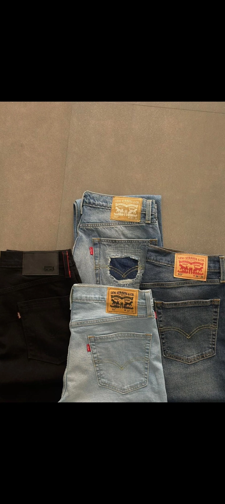 LEVIS MENS DENIMS A96HK WITH BRAND BILL 3