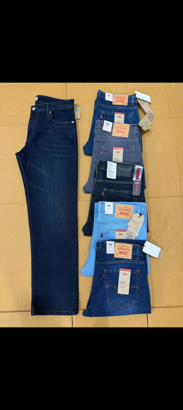 LEVIS RED LOOP DENIM WITH BRAND BILL 6