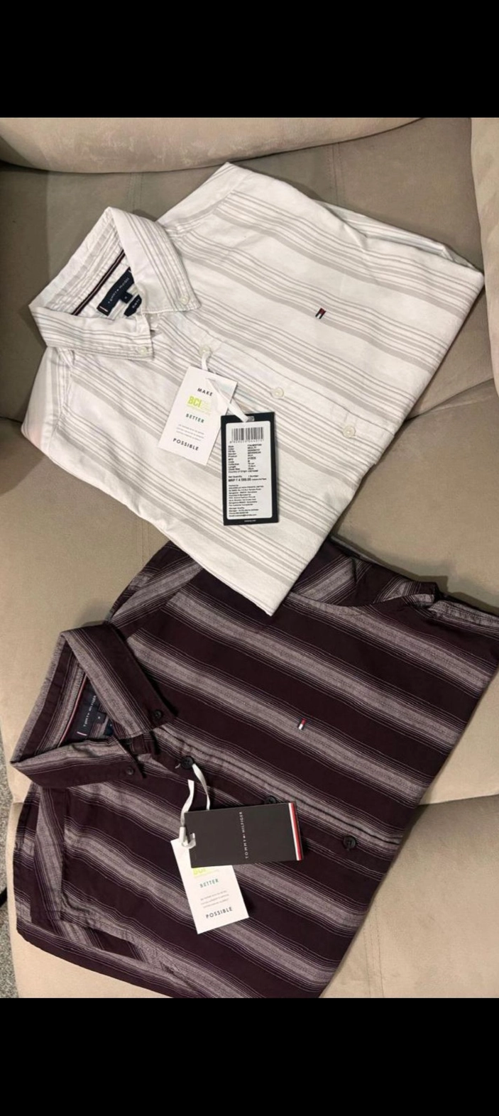 TOMMY HILFIGER SHIRT 100% ORGINAL WITH BRAND BILL 6