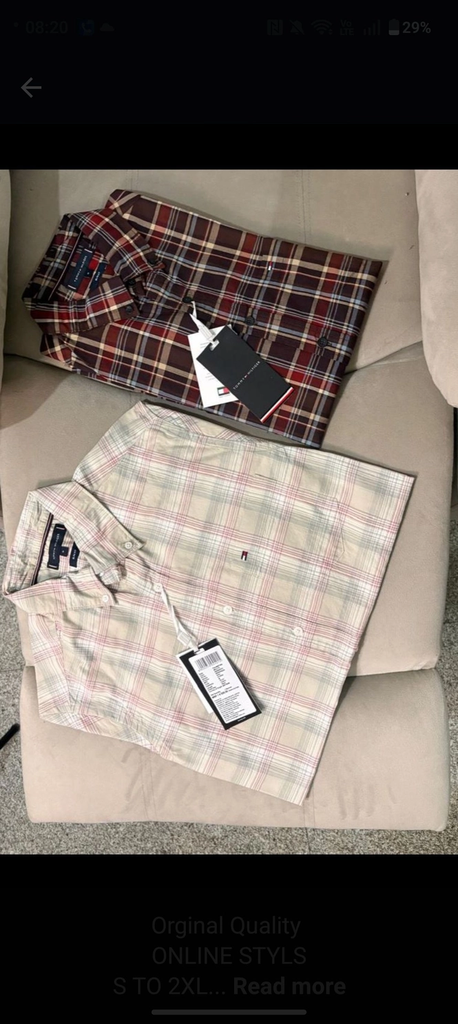 TOMMY HILFIGER SHIRT 100% ORGINAL WITH BRAND BILL 9