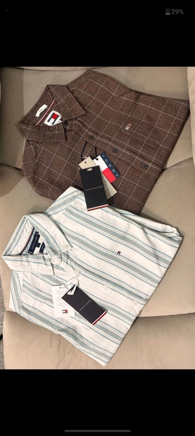 TOMMY HILFIGER SHIRT 100% ORGINAL WITH BRAND BILL 10