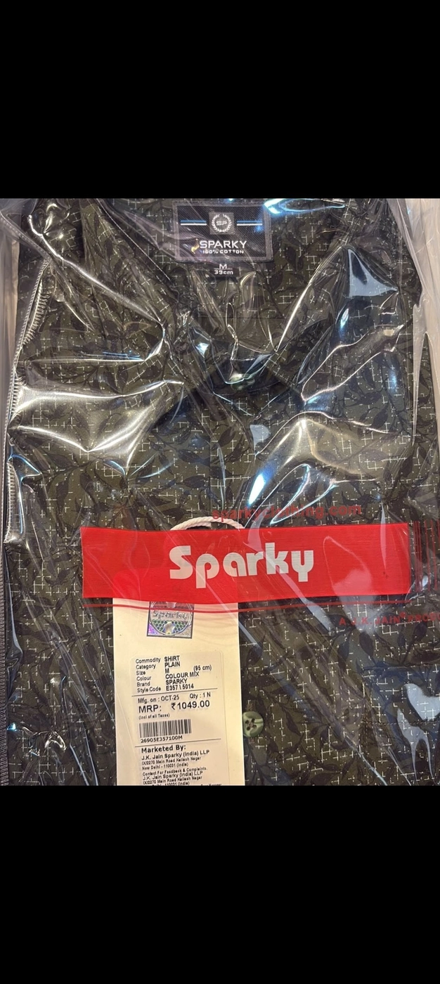 SPARKY SHIRTS – ARTICLE 2025 WITH BRAND BILL 2