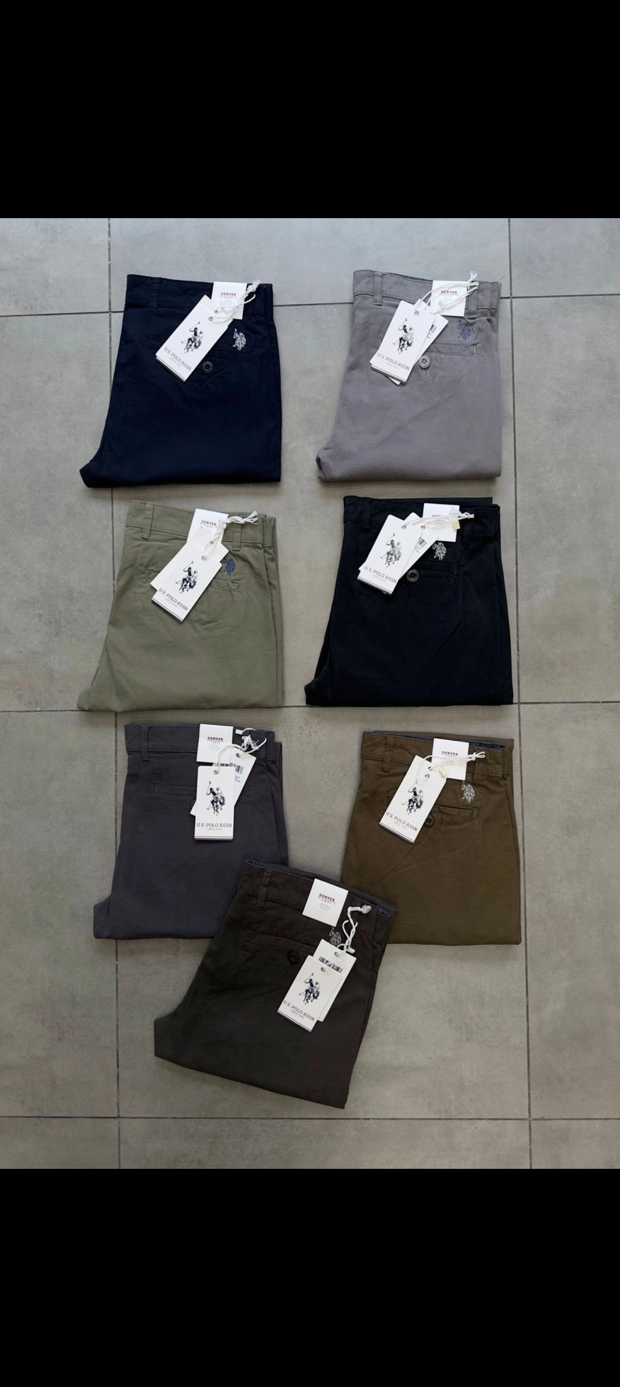 US POLO TROUSER PANT TWILL PEACH 🍑 WITH BRAND BILL 2