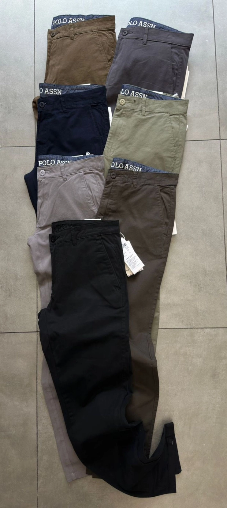 US POLO TROUSER PANT TWILL PEACH 🍑 WITH BRAND BILL 3