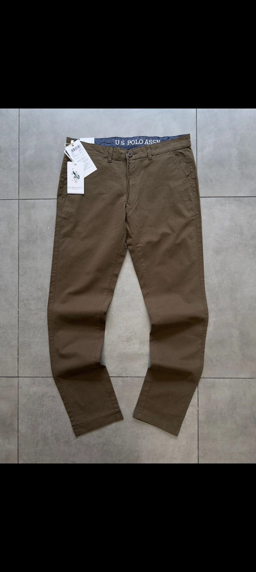 US POLO TROUSER PANT TWILL PEACH 🍑 WITH BRAND BILL 4