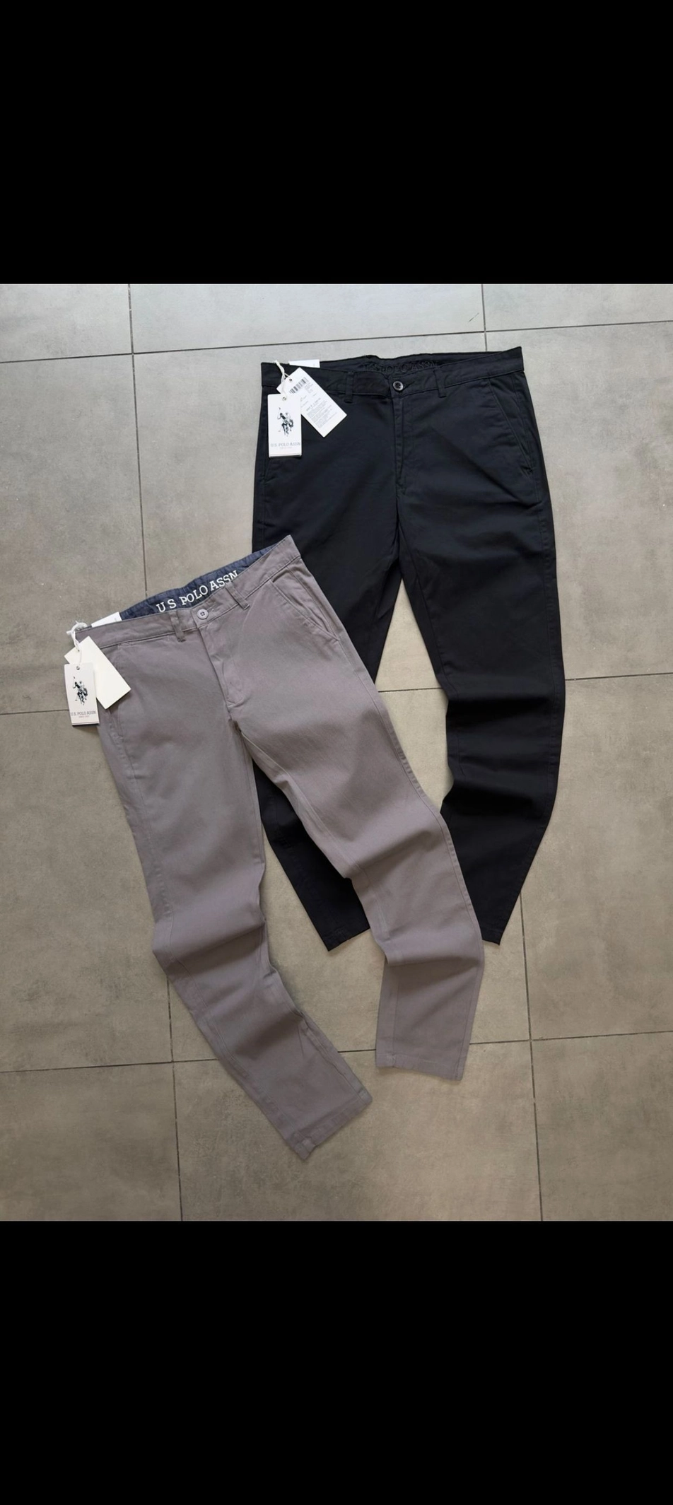 US POLO TROUSER PANT TWILL PEACH 🍑 WITH BRAND BILL 5