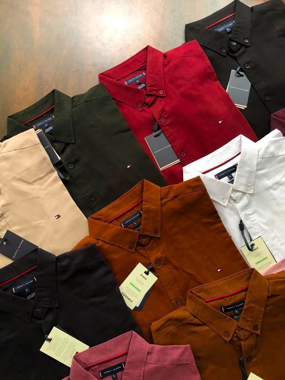 TOMMY HILFIGER LINEN SHIRTS WITH BRAND BILL 2