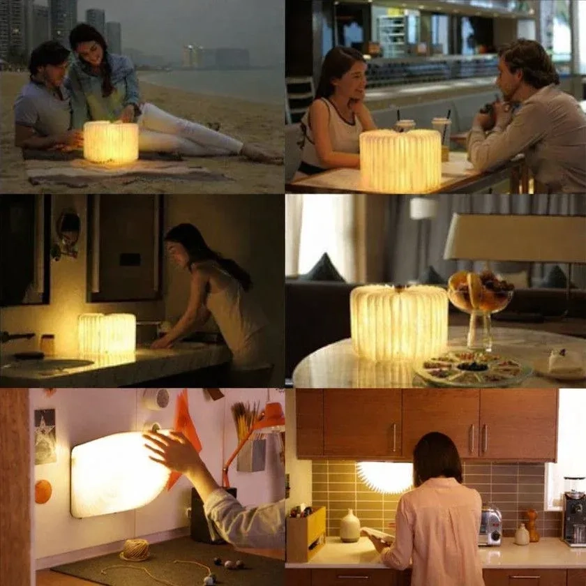 Book Lamp Rechargeable LED Book Night Lamp | Best Unique Gifts Ever | Portable Reading Lamp | (Walnut Wood) 3