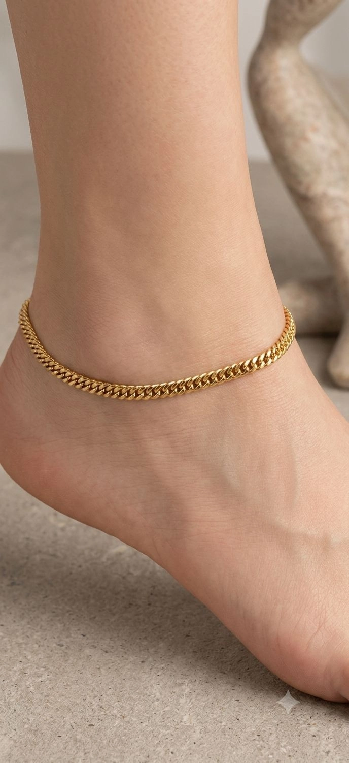 Simple chain kids Anklets