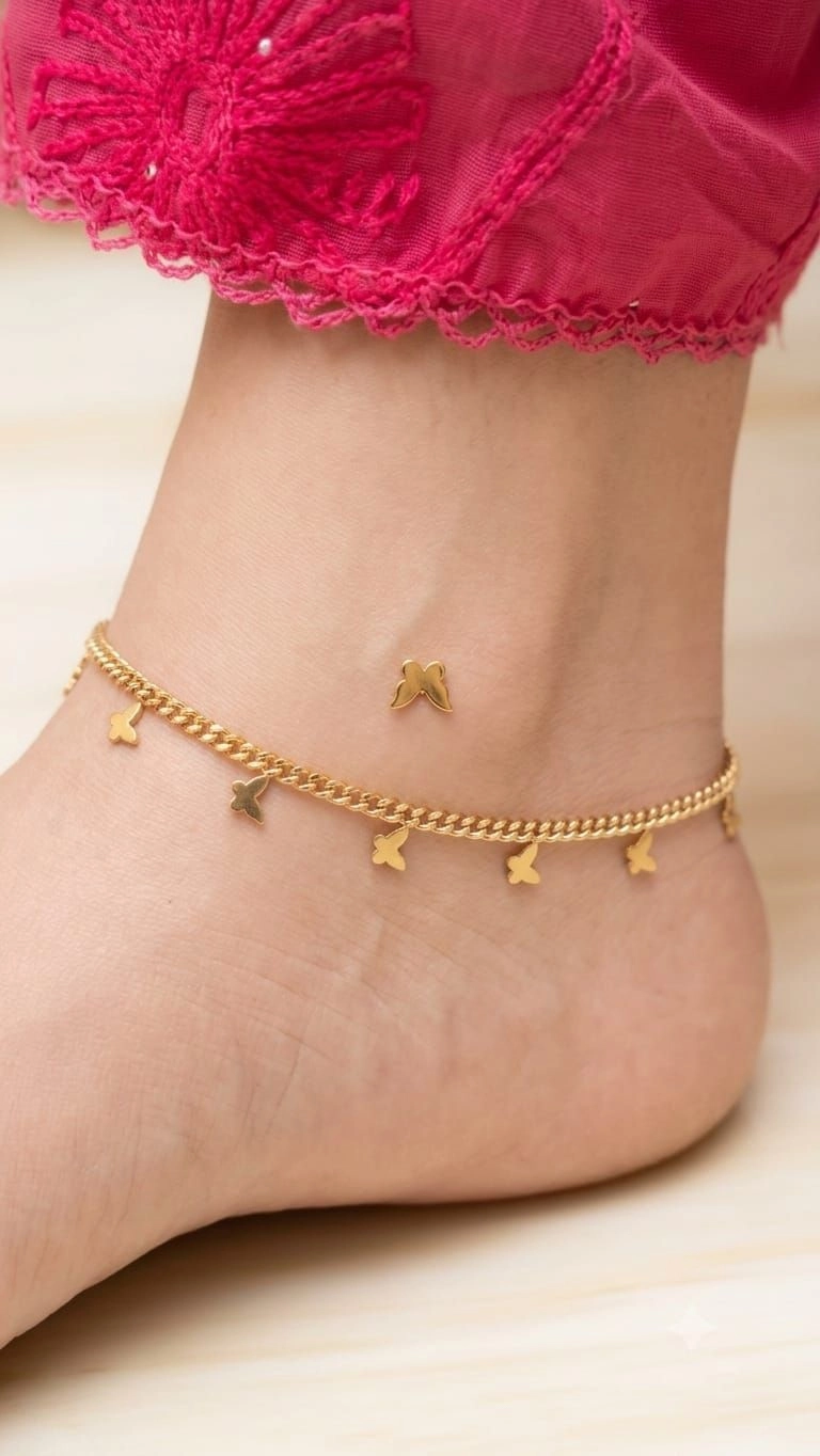 Butterfly hanging Adults Anklets