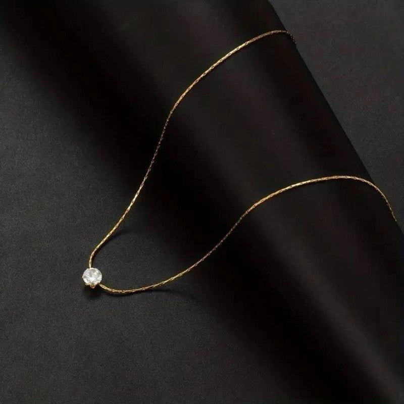 Single stone necklace 2