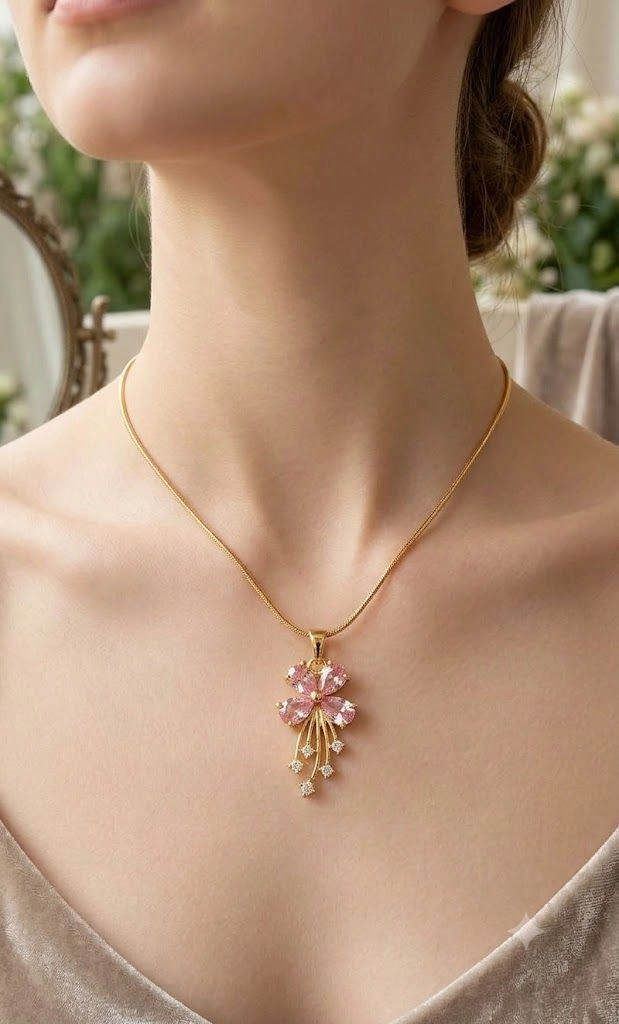 4 petal pink flower 1