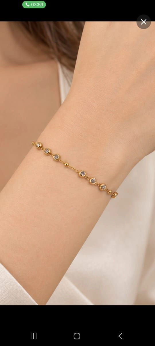 White stone bracelet