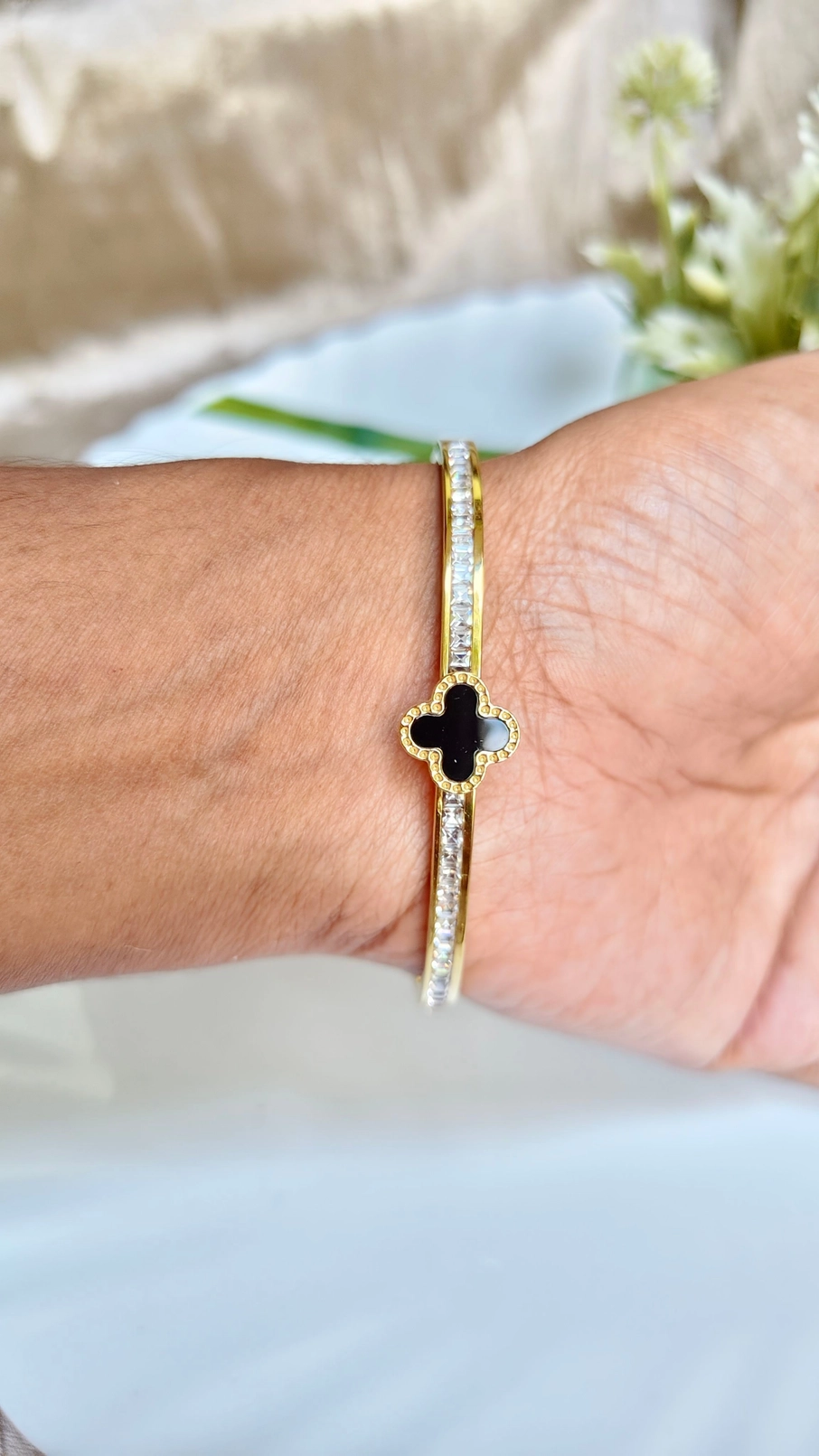 Clover and AD stone bangle 2