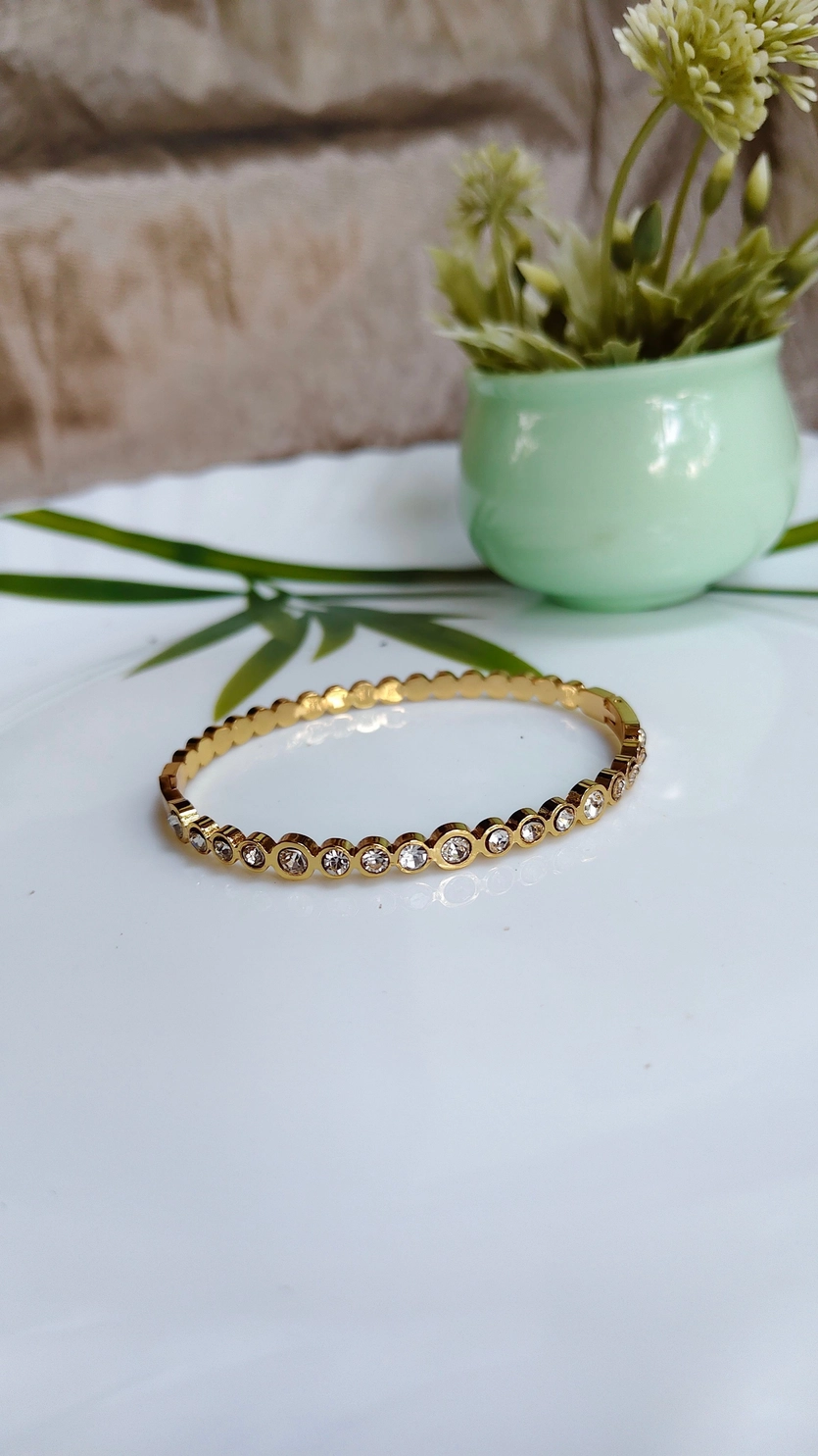 Simple stones bangle 1