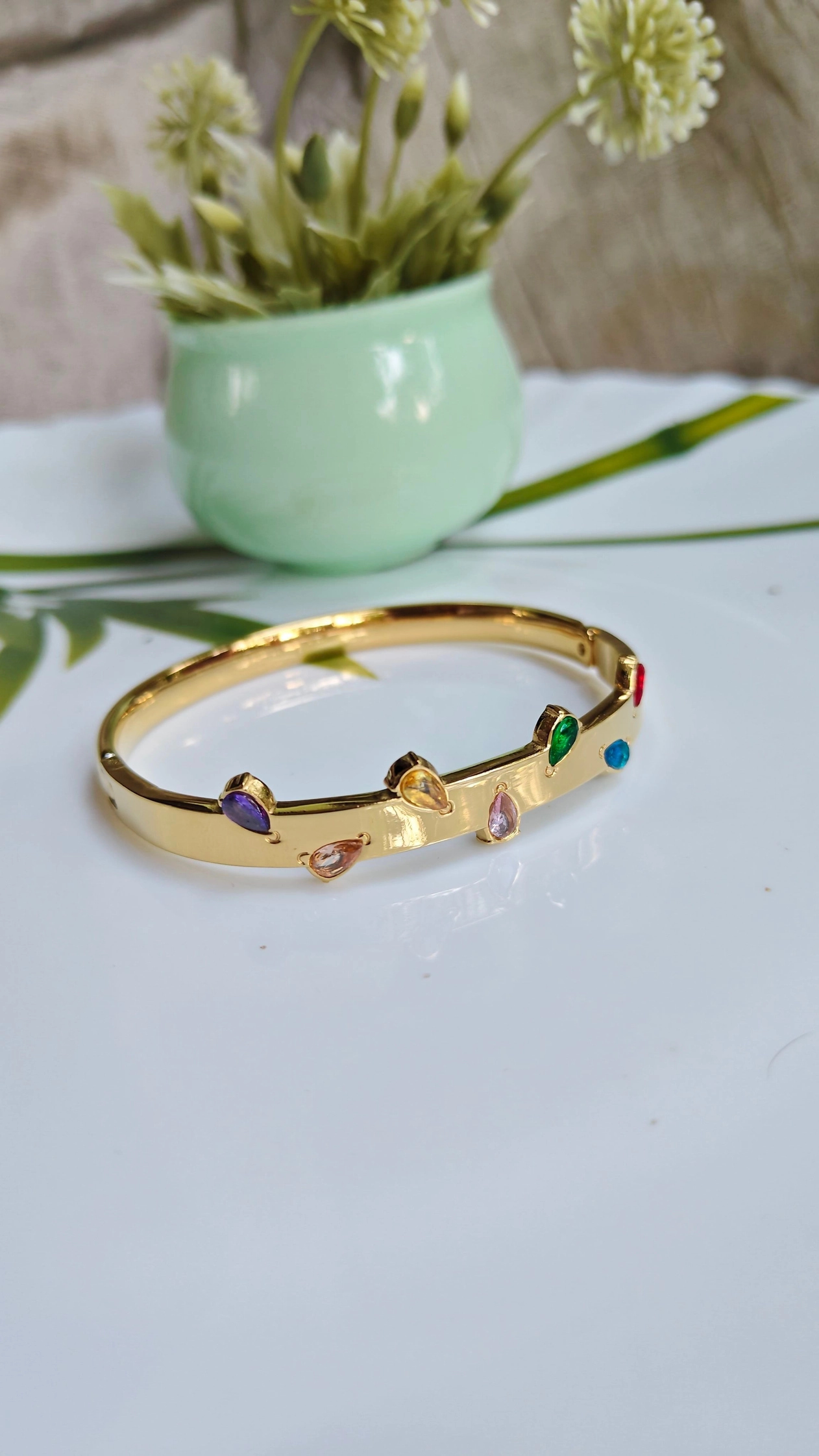 Multicolour drop bangle 1
