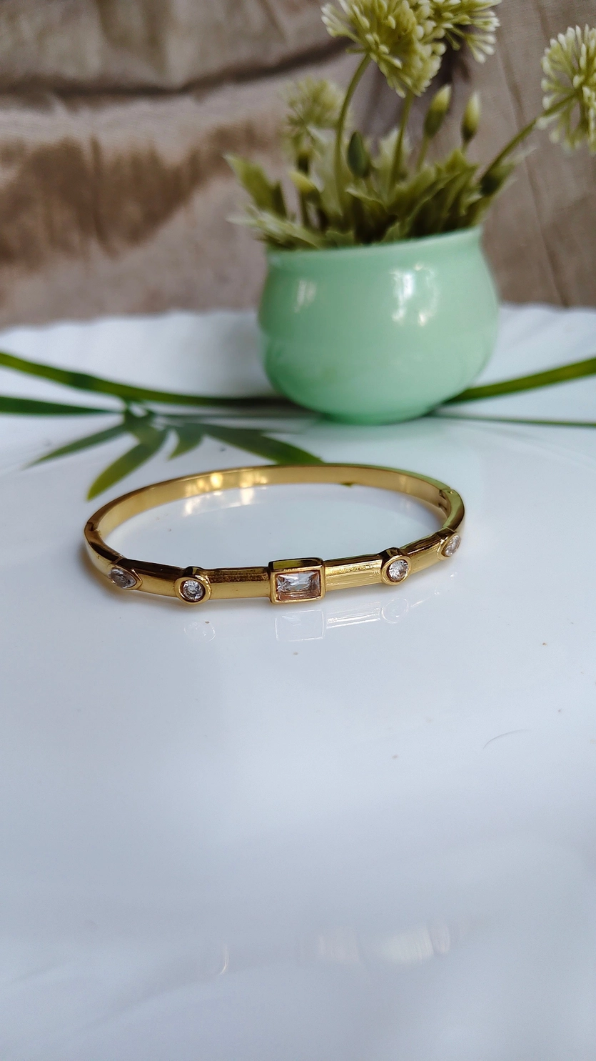 Rectangular stone bangle 1