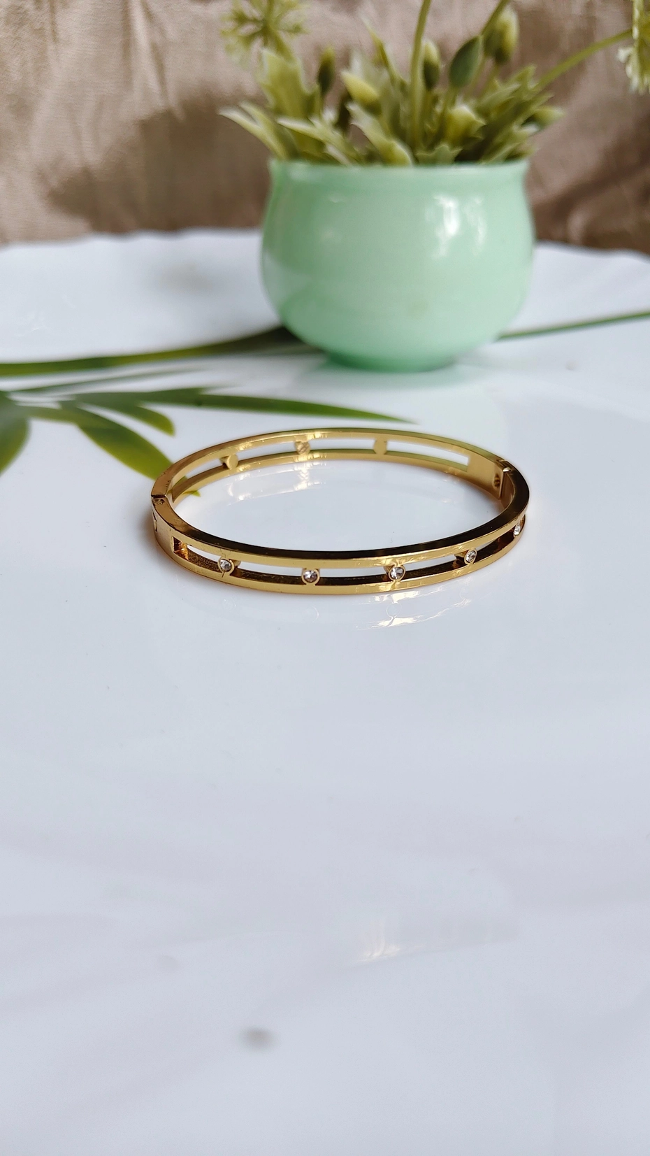 Double layer Stone bangle 1