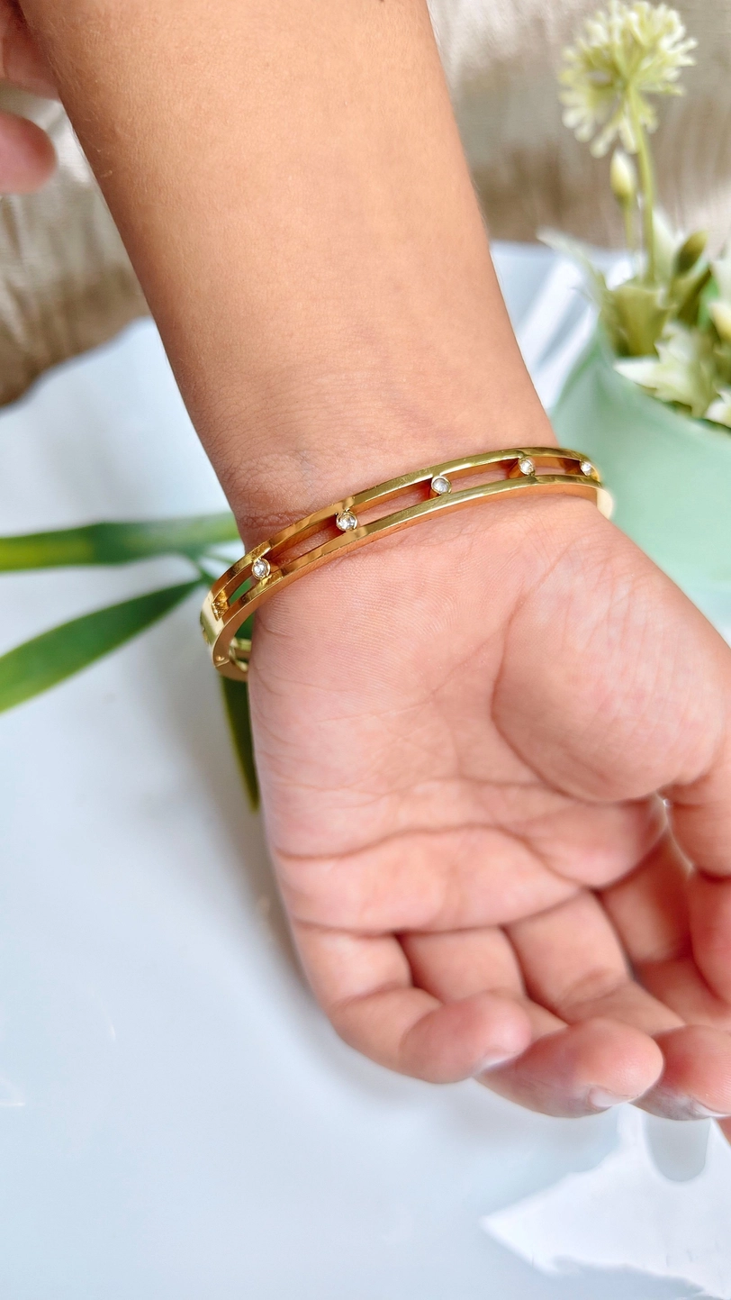 Double layer Stone bangle 2