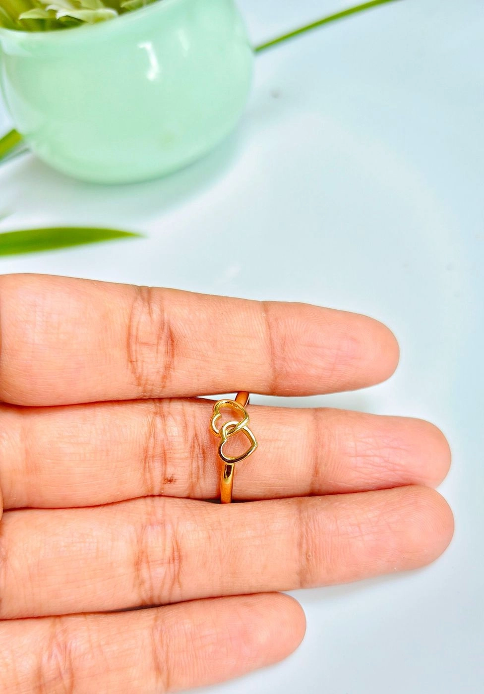 2 heart adjustable ring 2