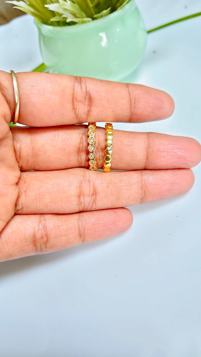 Double layer pentagon adjustable ring 2