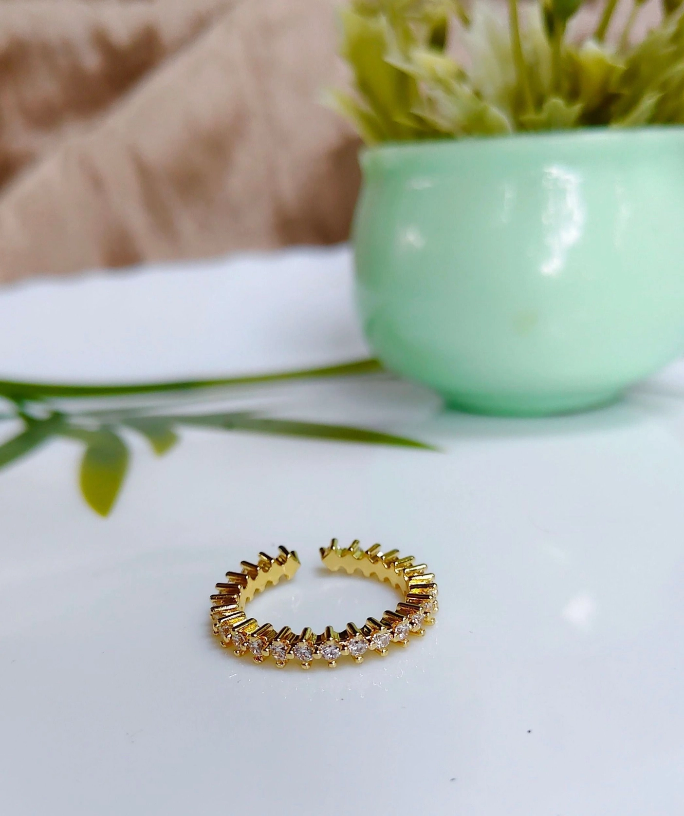 Full stones adjustable ring 1