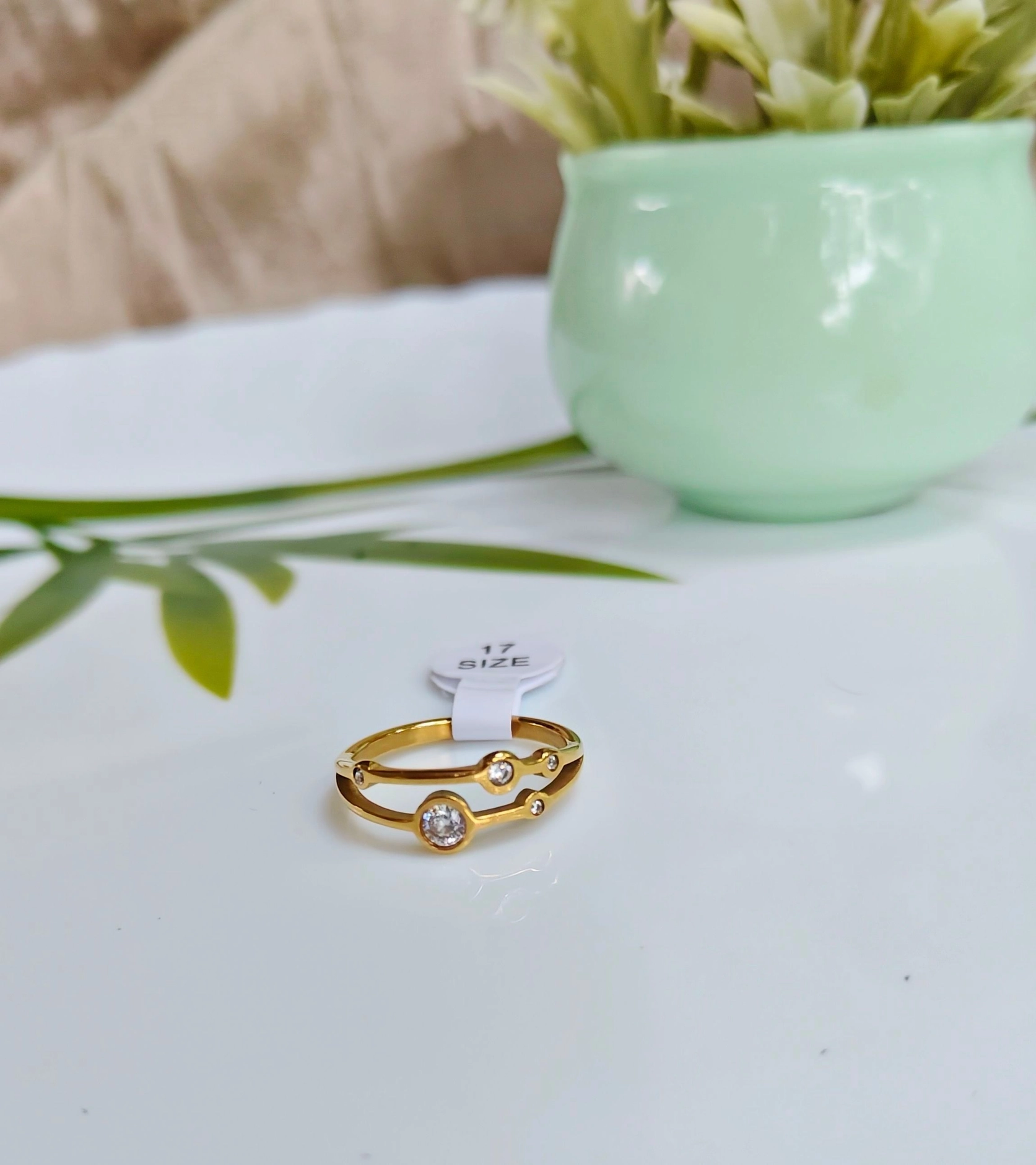 Double layer Stone ring 1