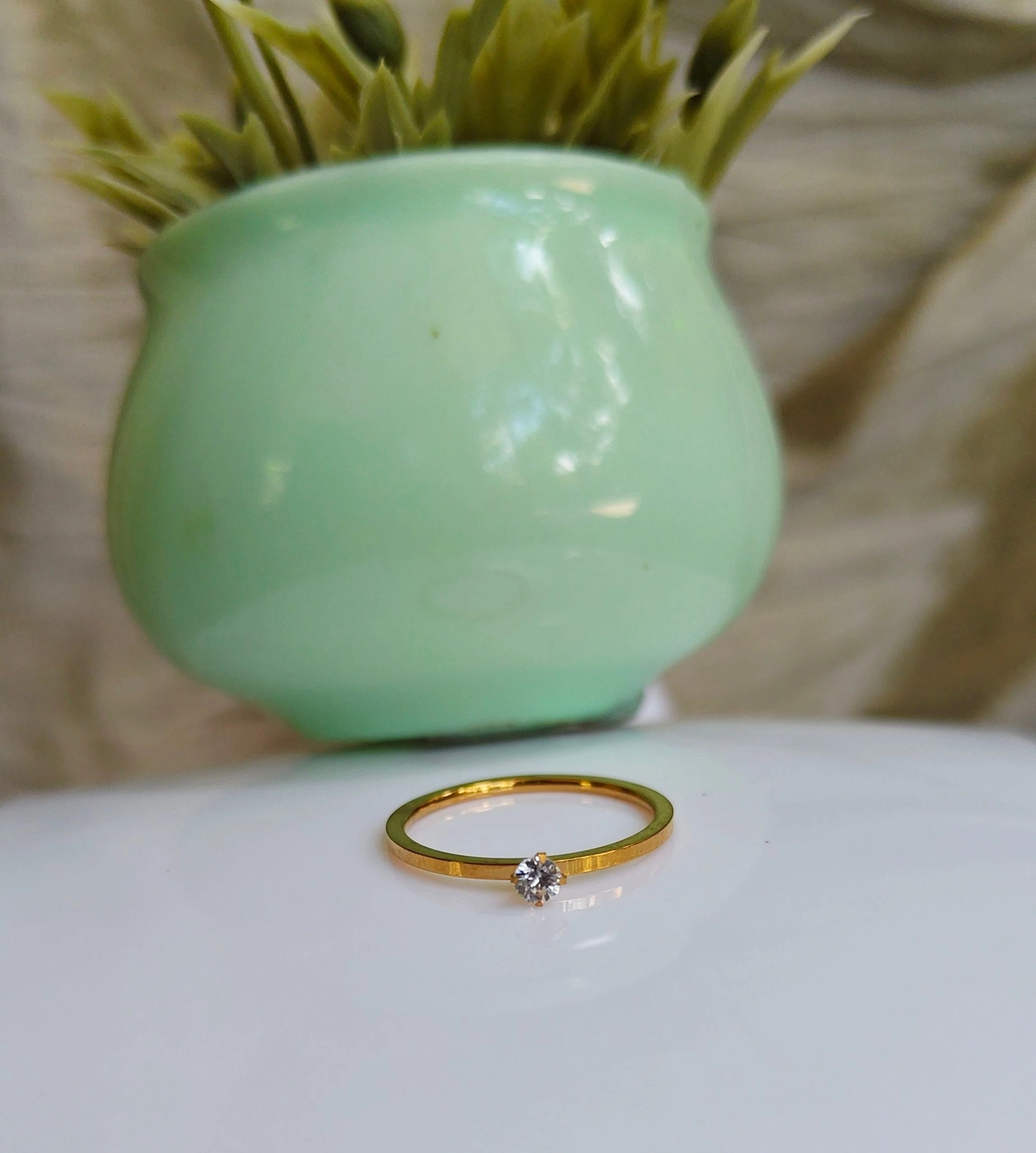 Simple stone ring 1
