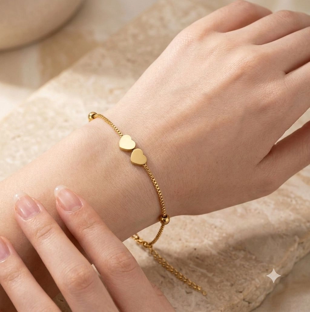 2 heart bracelet