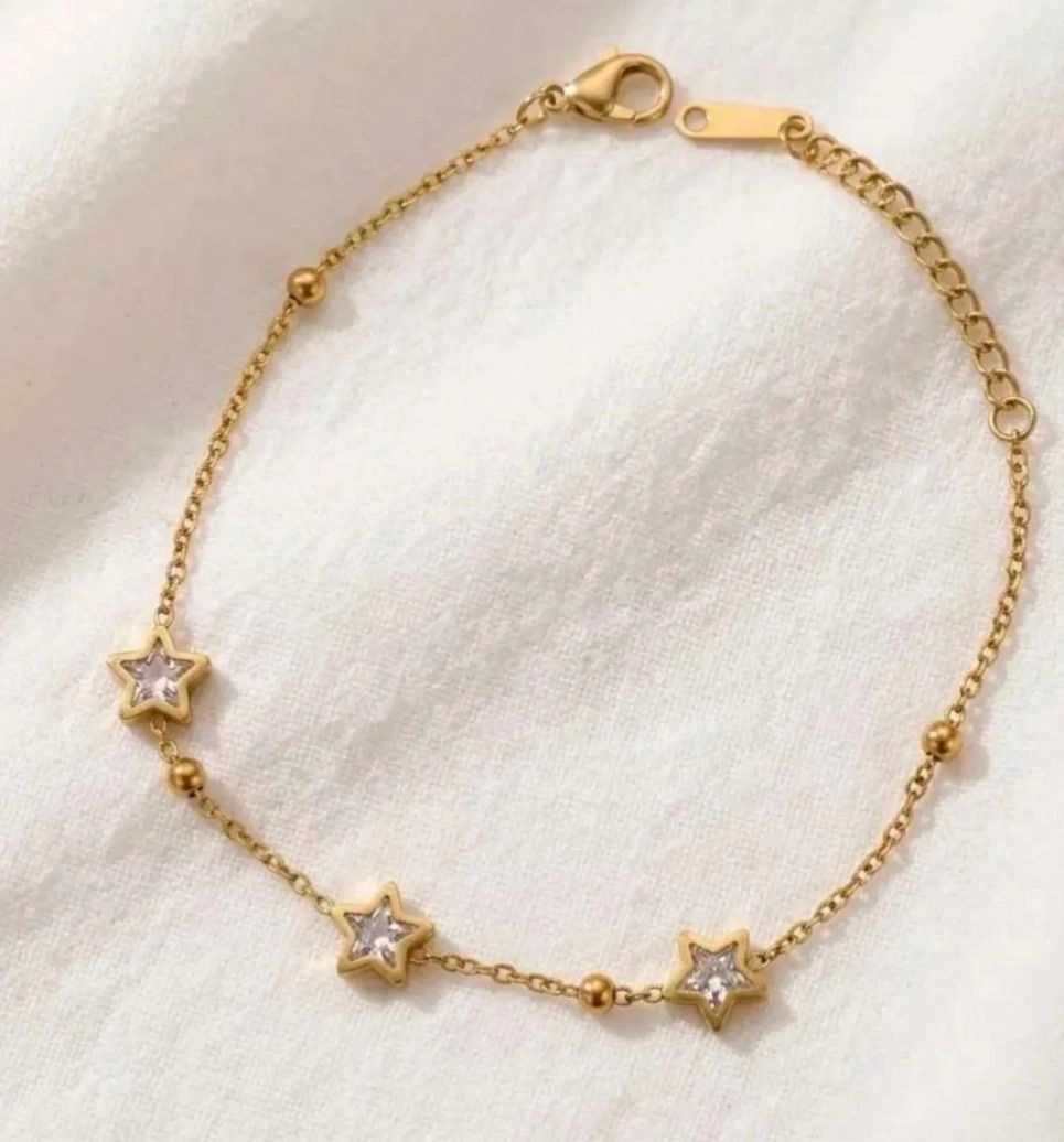 White stone star kids and Adult bracelet 2