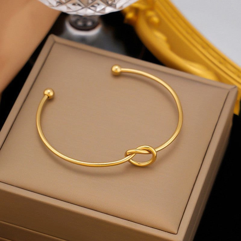 Knot cuff bangle bangle