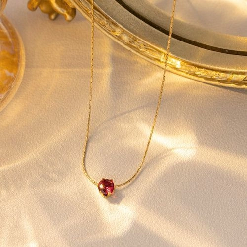 Red stone necklace