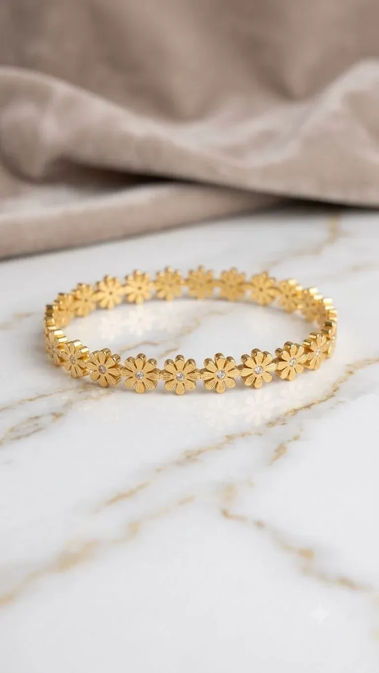 Full floral bangle