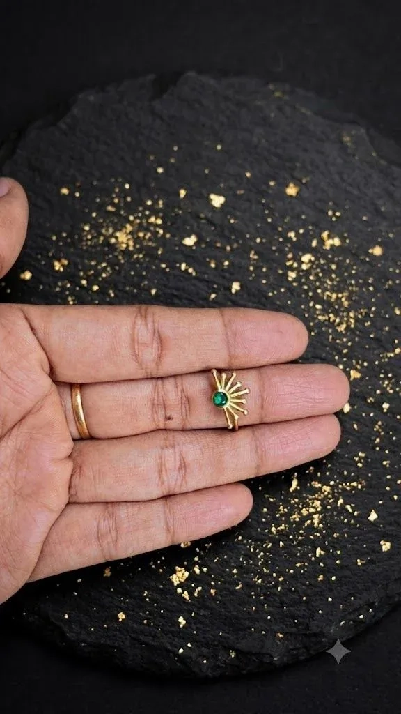 Green sun adjustable ring 2