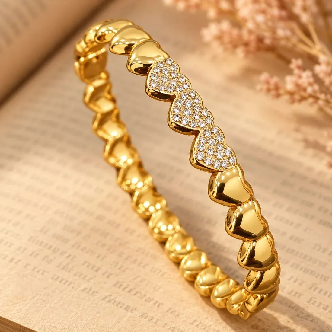 Heart baby bangle