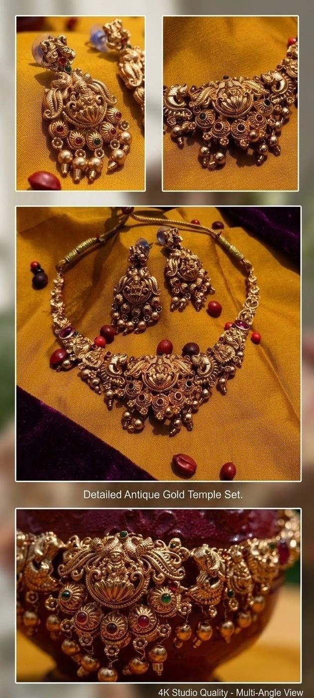 Traditional Lakshmi Design Necklace Set 2