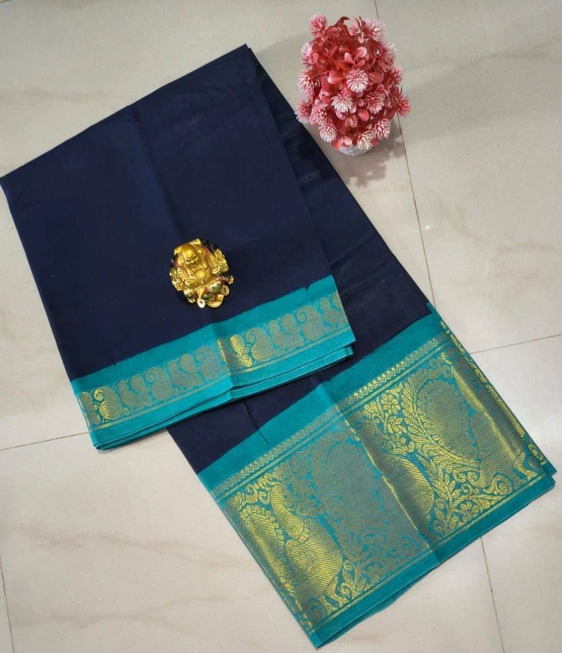 Sungudi Cotton Plain Sarees 12