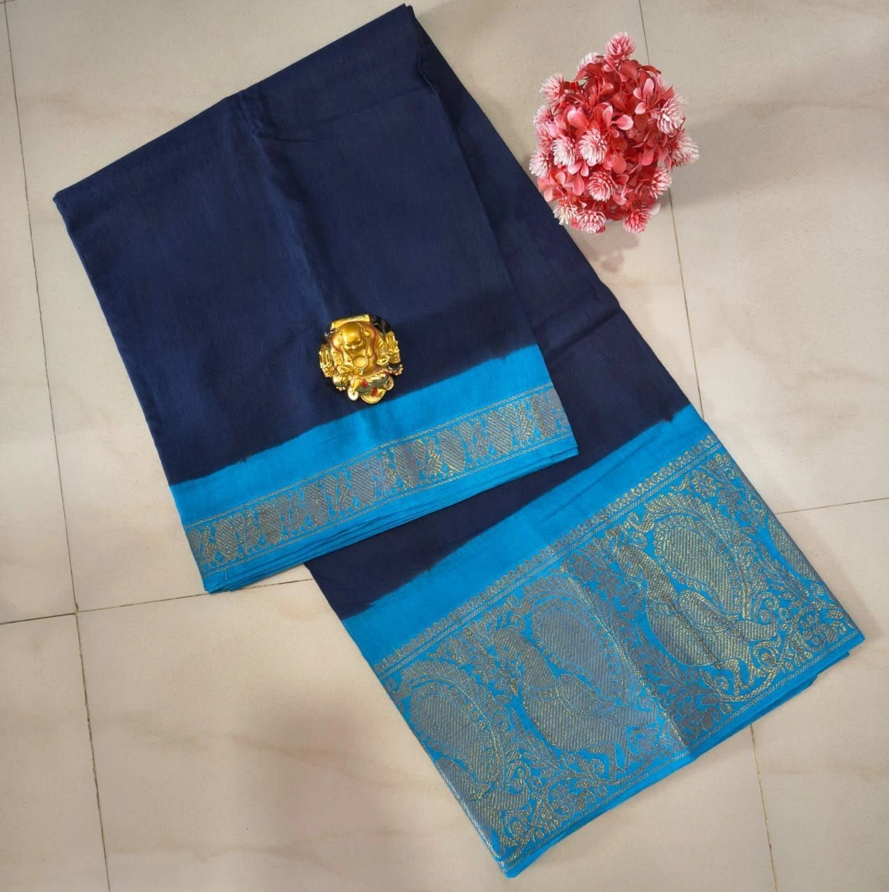 Sungudi Cotton Plain Sarees 16