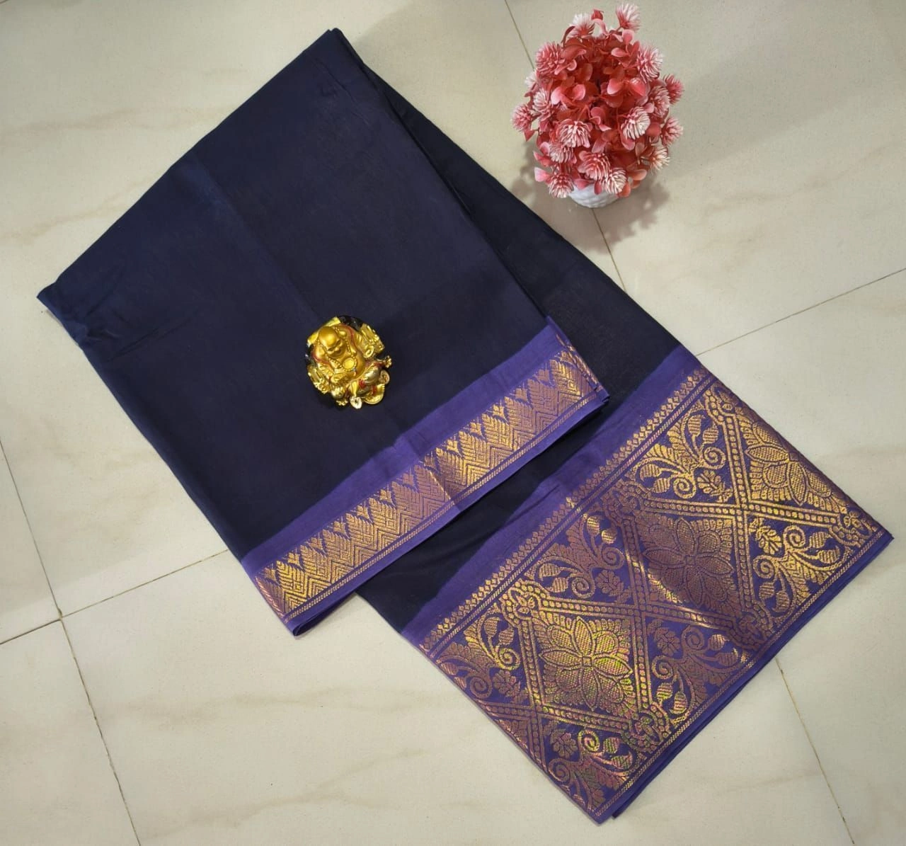 Sungudi Cotton Plain Sarees 17