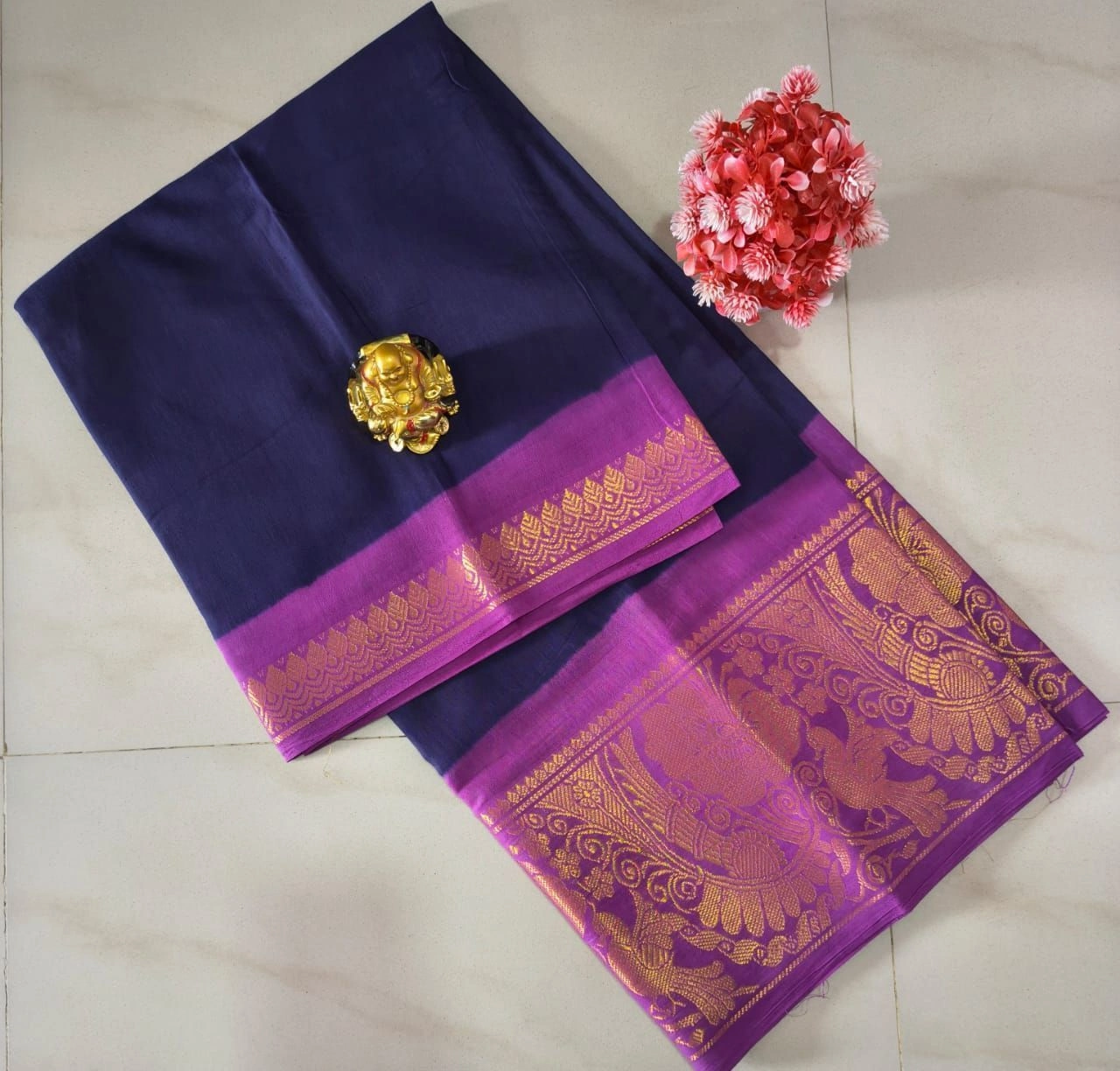 Sungudi Cotton Plain Sarees 19