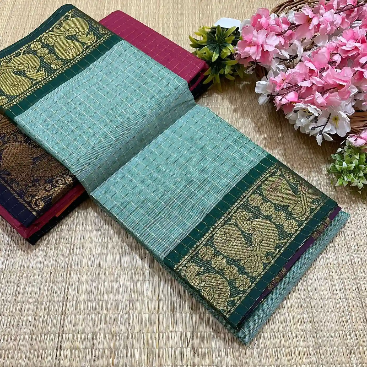 Madurai Sungudi Cotton Sarees 3