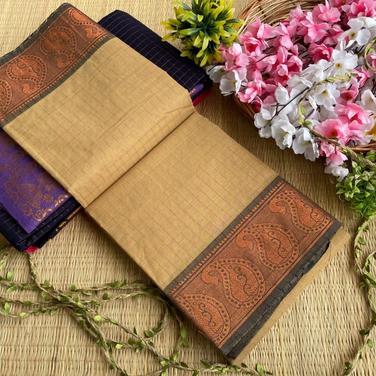 Madurai Sungudi Cotton Sarees 7