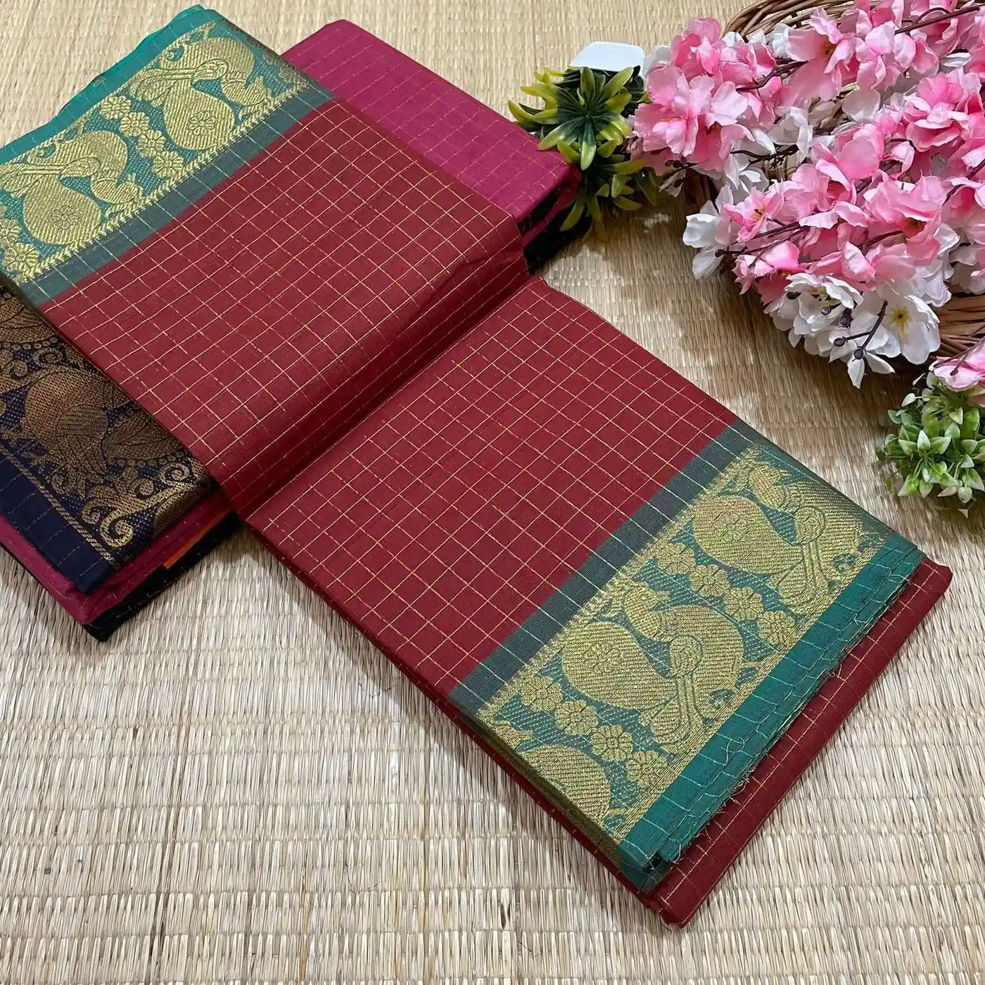 Madurai Sungudi Cotton Sarees 8