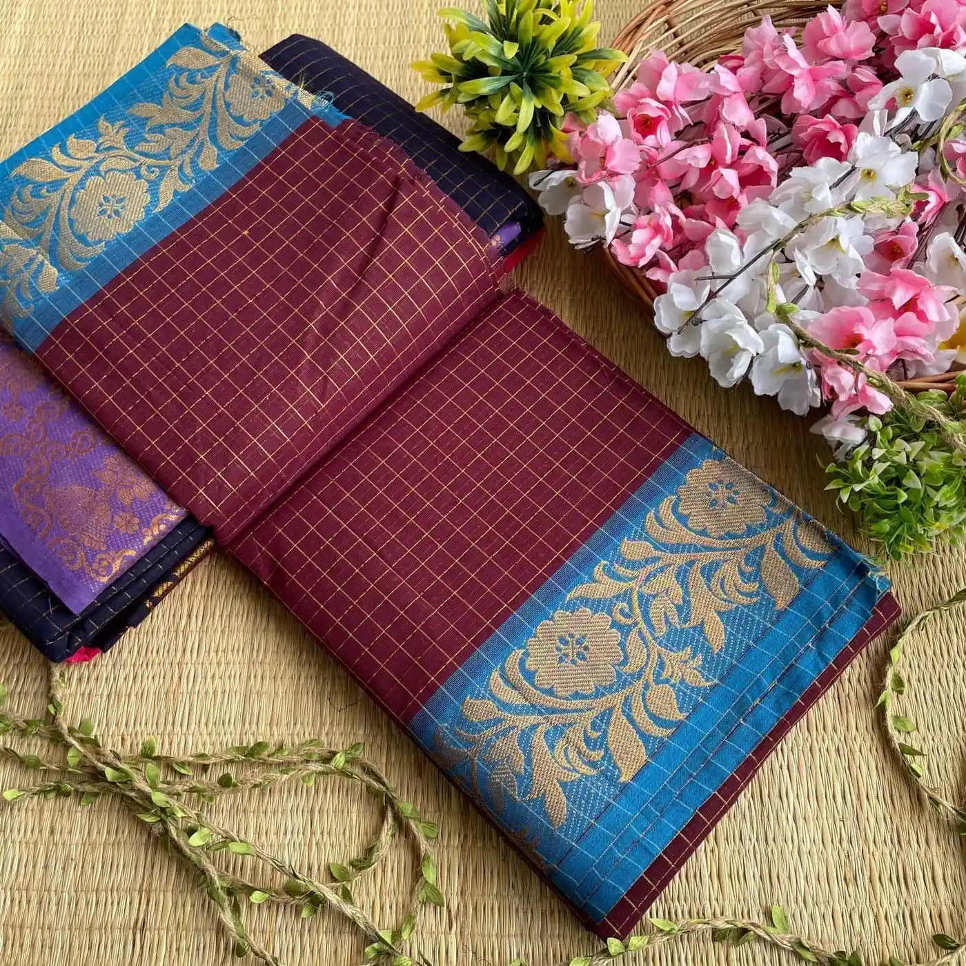 Madurai Sungudi Cotton Sarees 12
