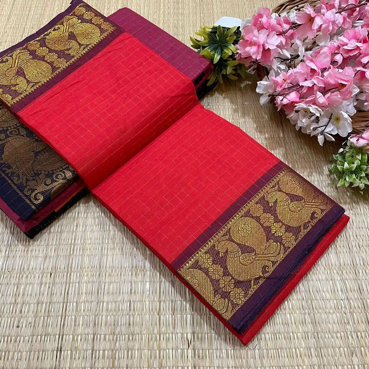 Madurai Sungudi Cotton Sarees 13