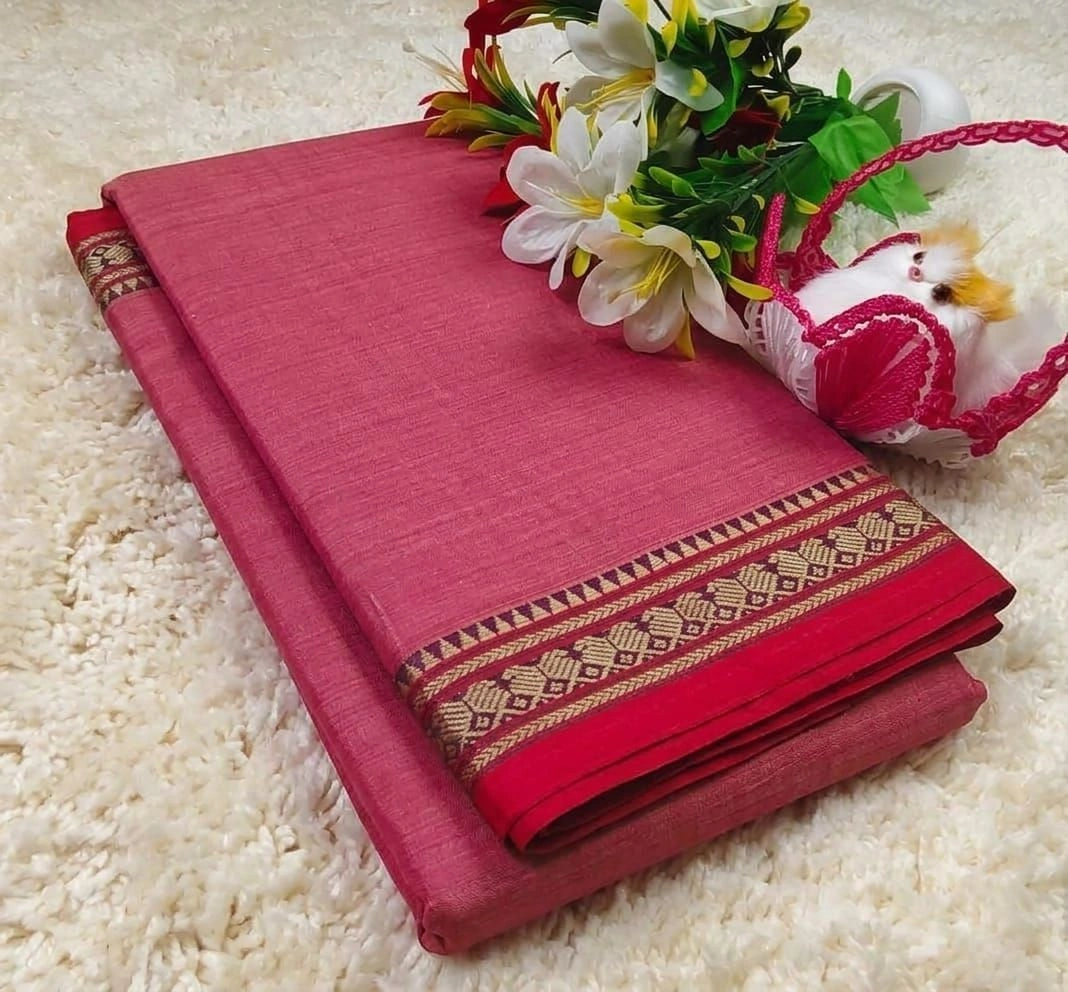 Narayanpet kaju Cotton Sarees Wirthblouse 11