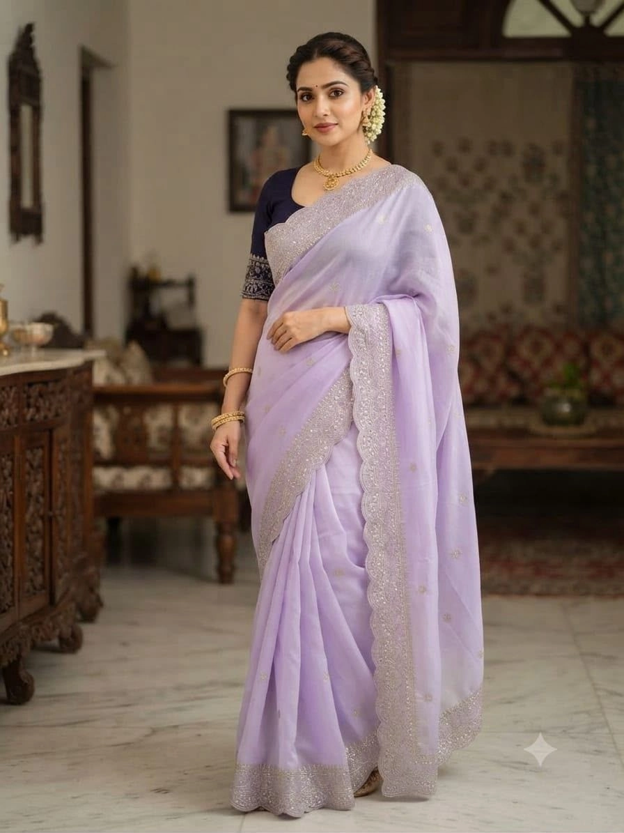 🌹 *Fancy Embroidery sarees* 6