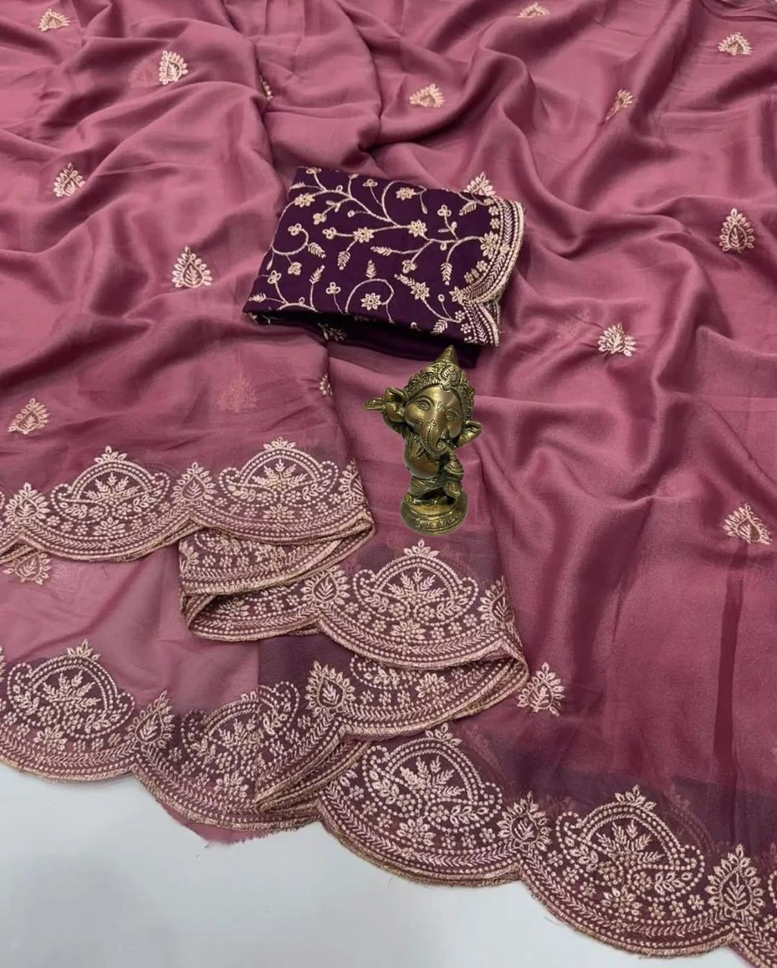 🌹 *Fancy Embroidery sarees* 17
