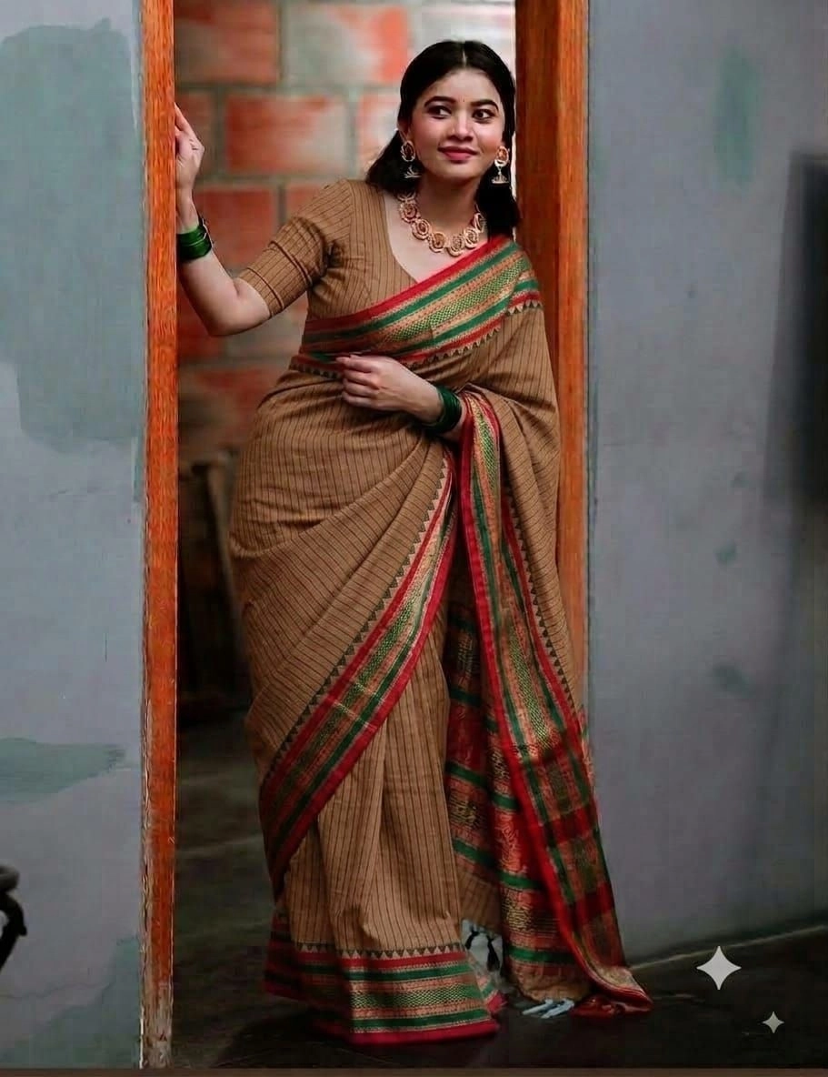 Narayanpet Cotton Sarees Wirthblouse 5